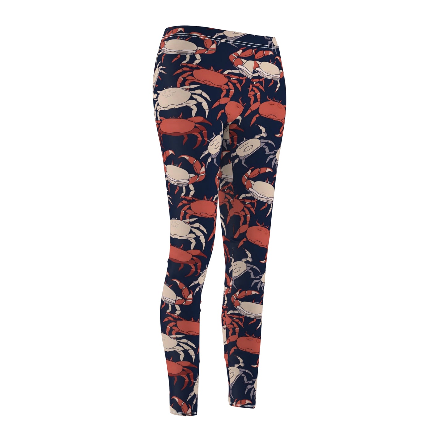 Crab Womens Beach Leggings Stretch Pants - Saiko Studio