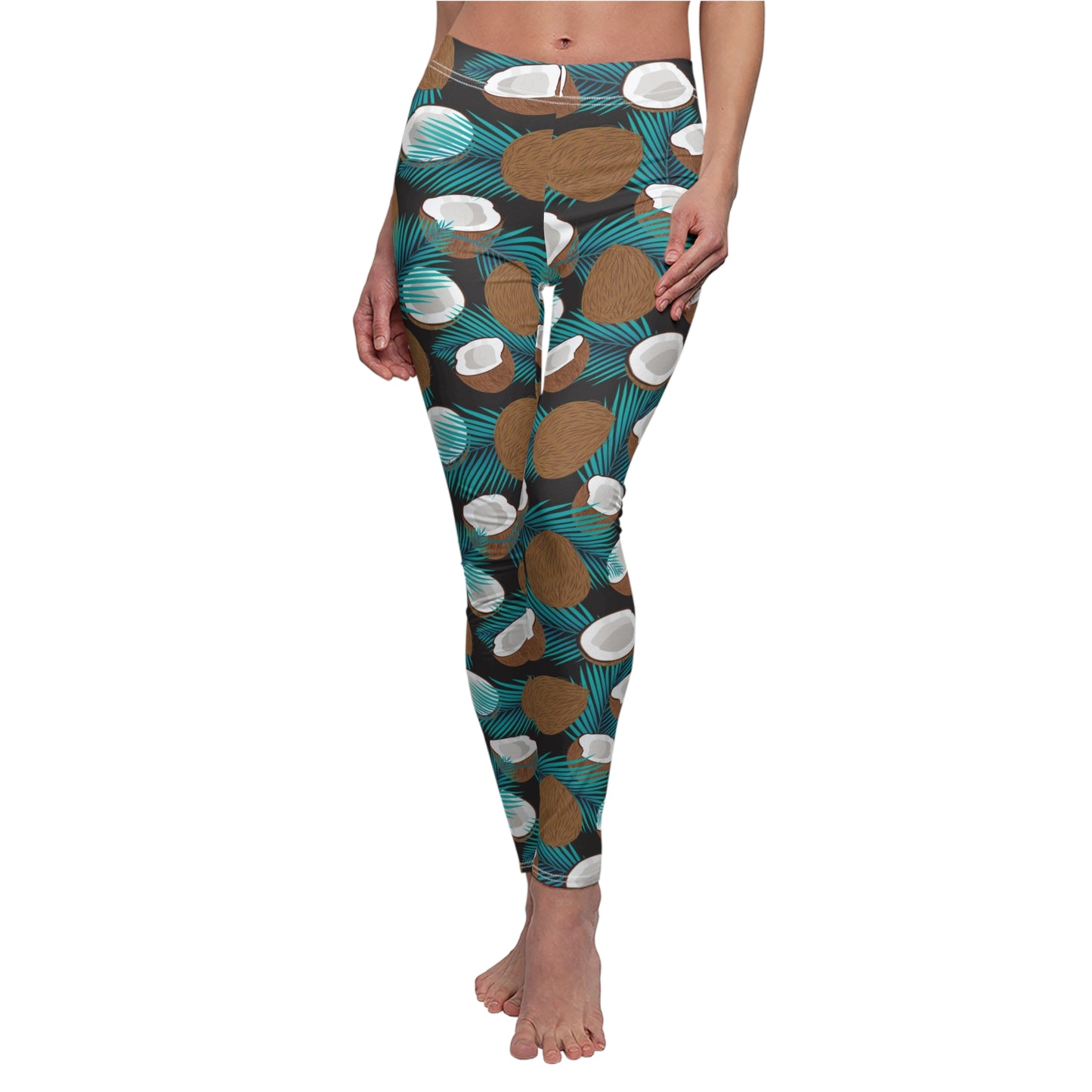 Coconut Fruit Womens Leggings Yoga Pants - Saiko Studio