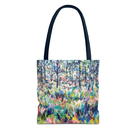 Colorful Landscape Nature Art Canvas Tote Bag - Healing From the Storm by Leslie Karpinski