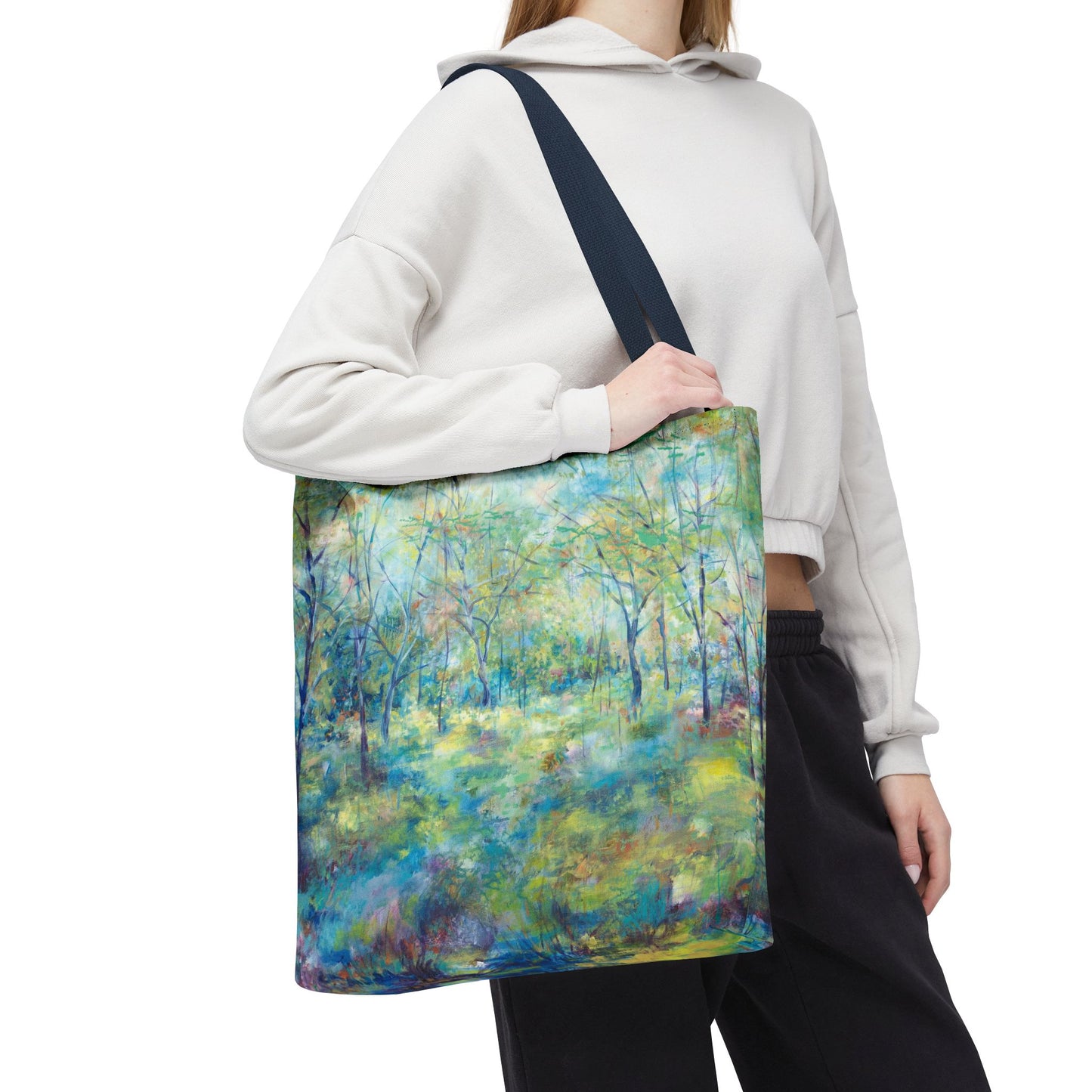 12 Sacred Trees Landscape Art Tote Bag - Leslie Karpinski