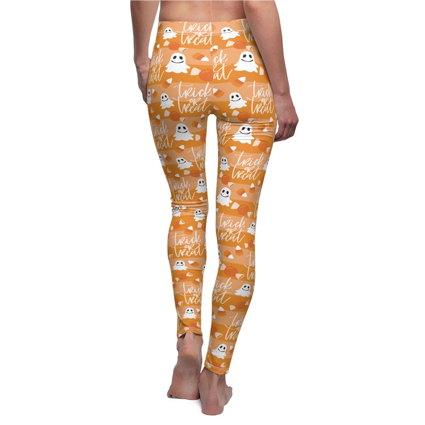 Halloween Ghost Candy Corn Womens Leggings - Saiko Studio