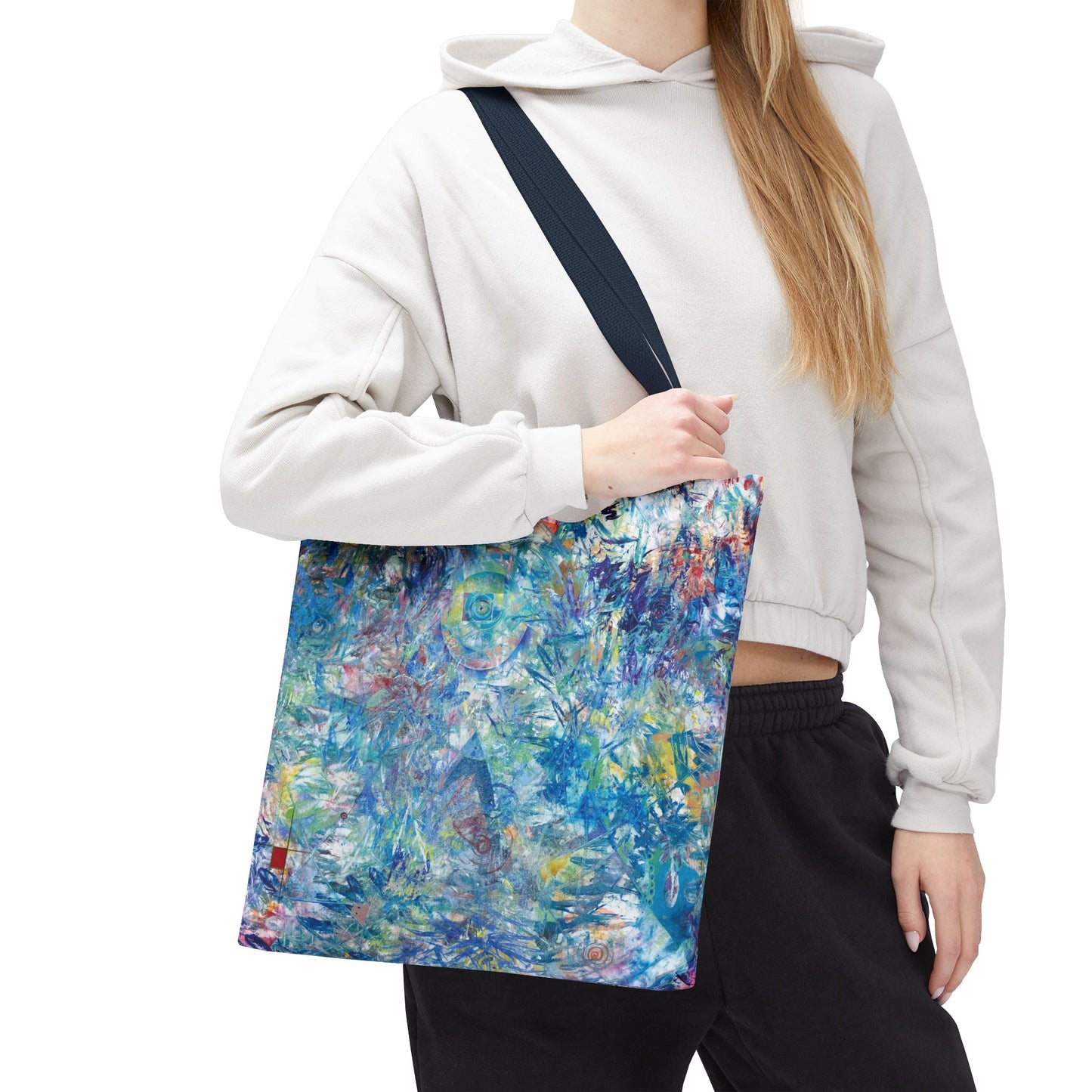 Ascension Abstract Art Canvas Tote Bag - Leslie Karpinski