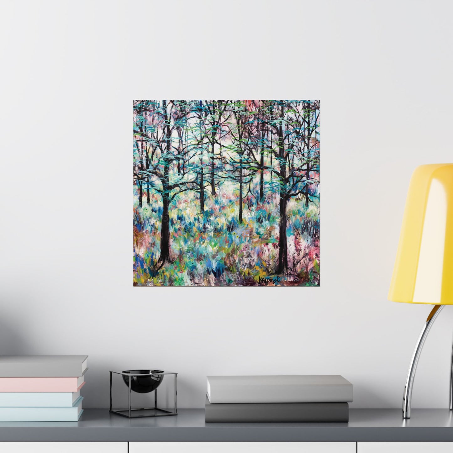 Matte Landscape Poster Print Nature Art Artist Artwork - Forest by Leslie Karpinski