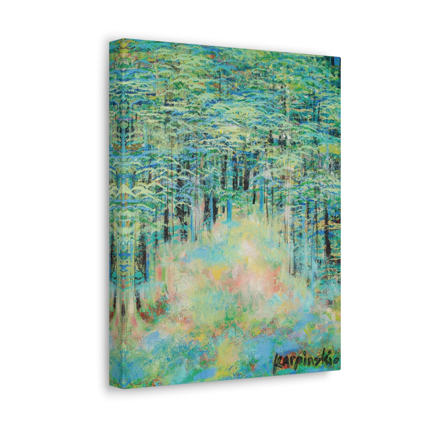 Nature Landscape Canvas Wall Art Print Contemporary Wall Decor - Springtime Forest by Leslie Karpinski