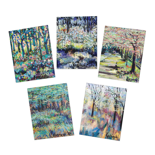 Nature Landscape Art Painting Multi Pack Blank Greeting Cards - Leslie Karpinski