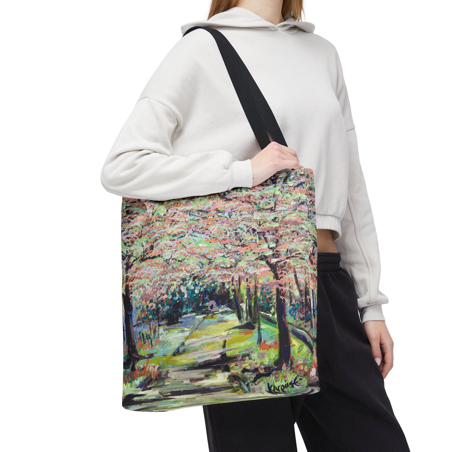 Path in Reynolda Gardens Art Tote Bag - Leslie Karpinski