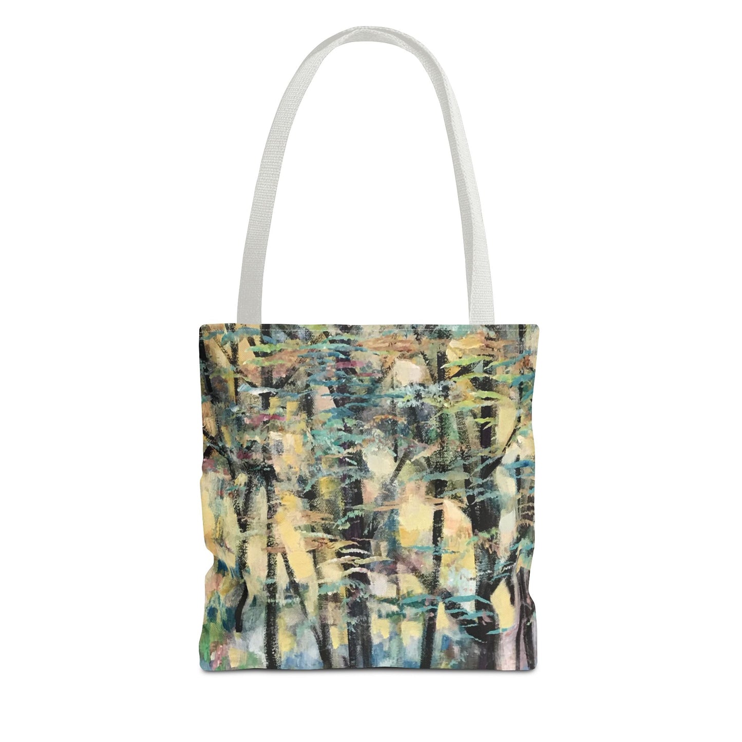 Golden Tree Landscape Art Canvas Tote Bag - Leslie Karpinski