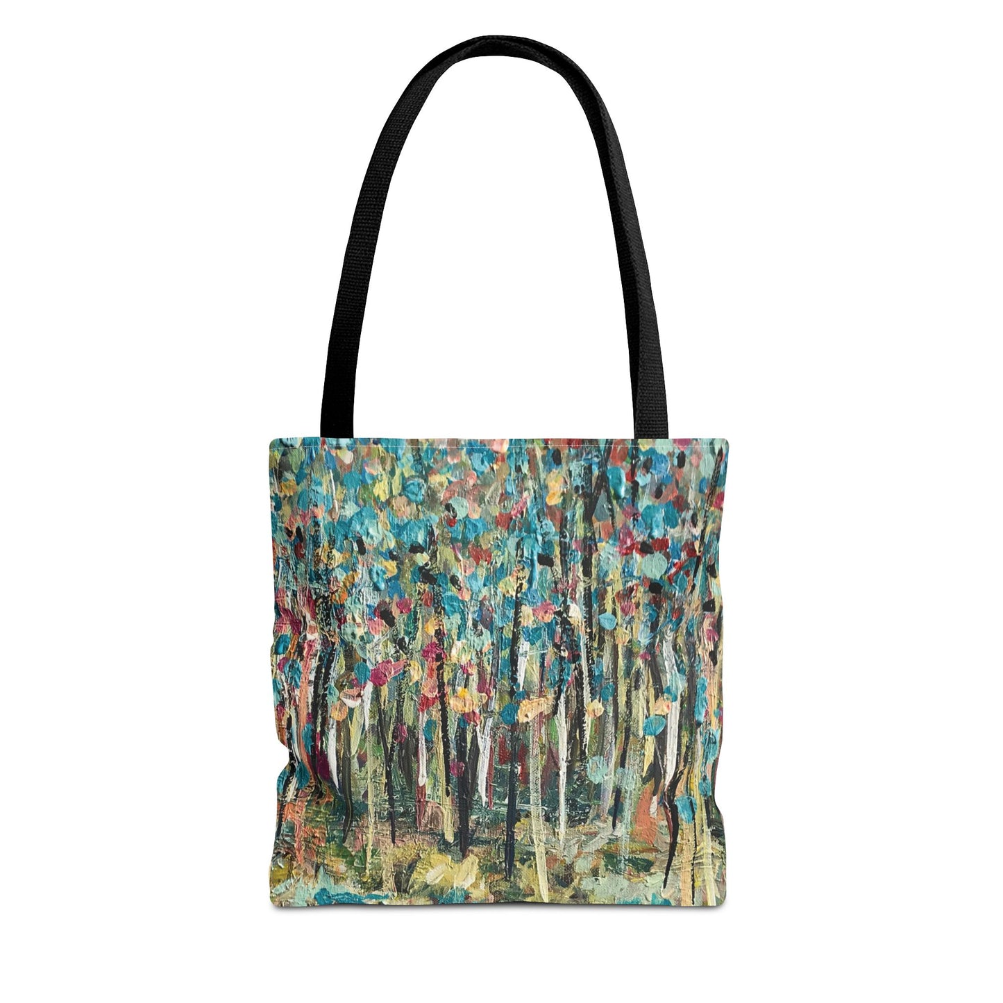 Colorful Landscape Canvas Art Tote Bag - Leslie Karpinski