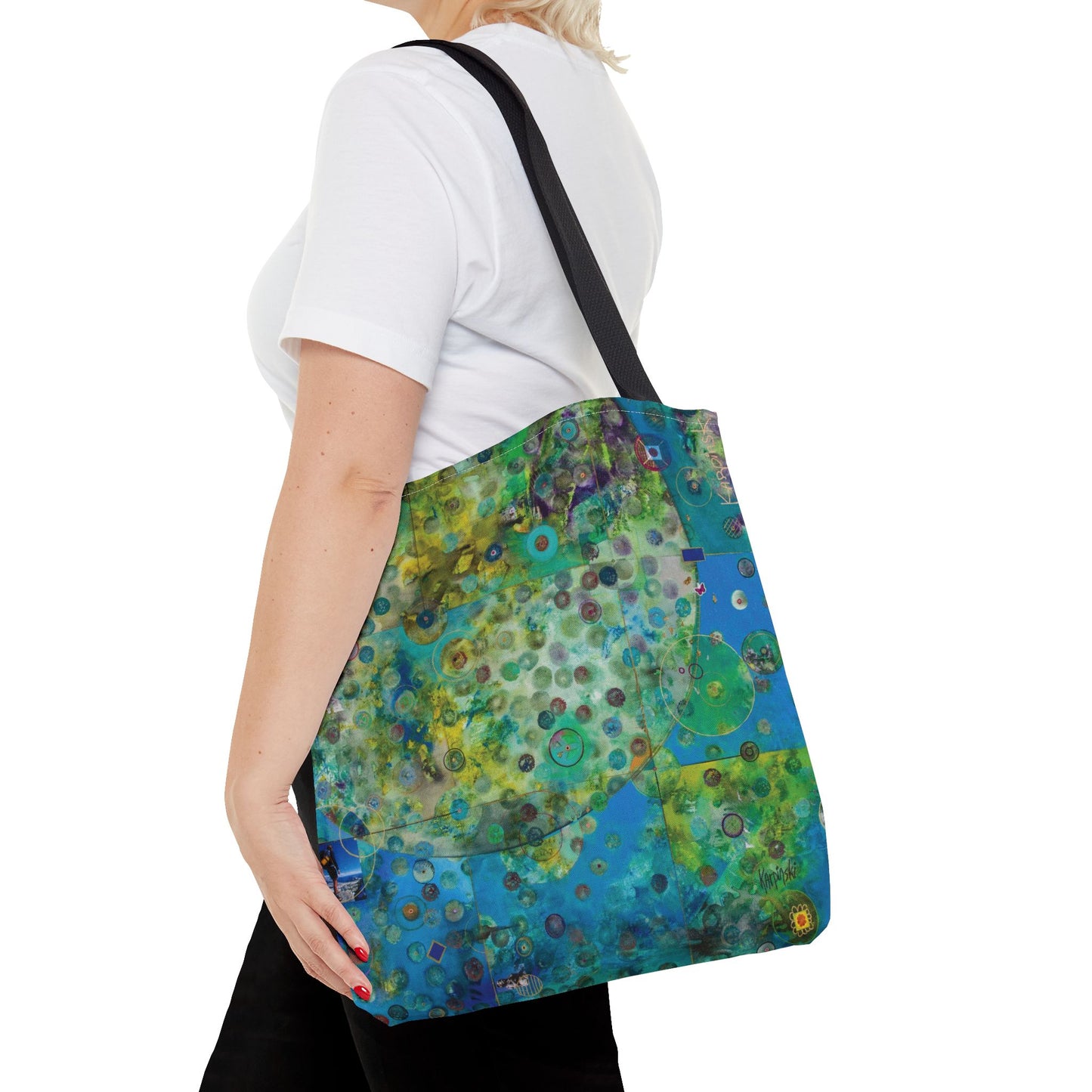 Earth Art Tote Bag Canvas Shopping Bag - Leslie Karpinski