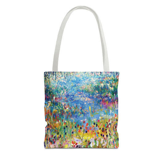 Paths and Journies Landscape Art Tote Bag - Leslie Karpinski