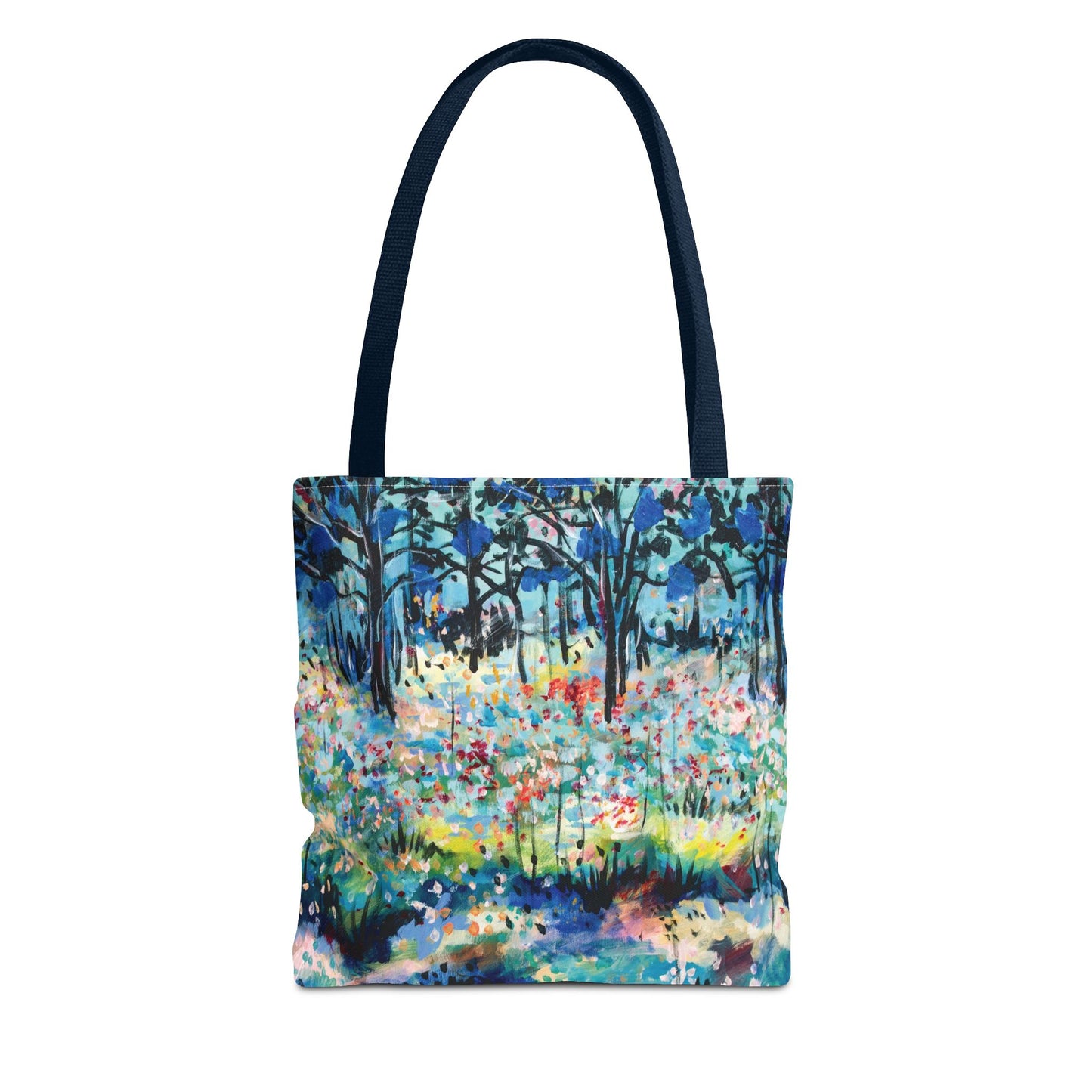 Dotted Landscape Art Canvas Tote Bag - Leslie Karpinski