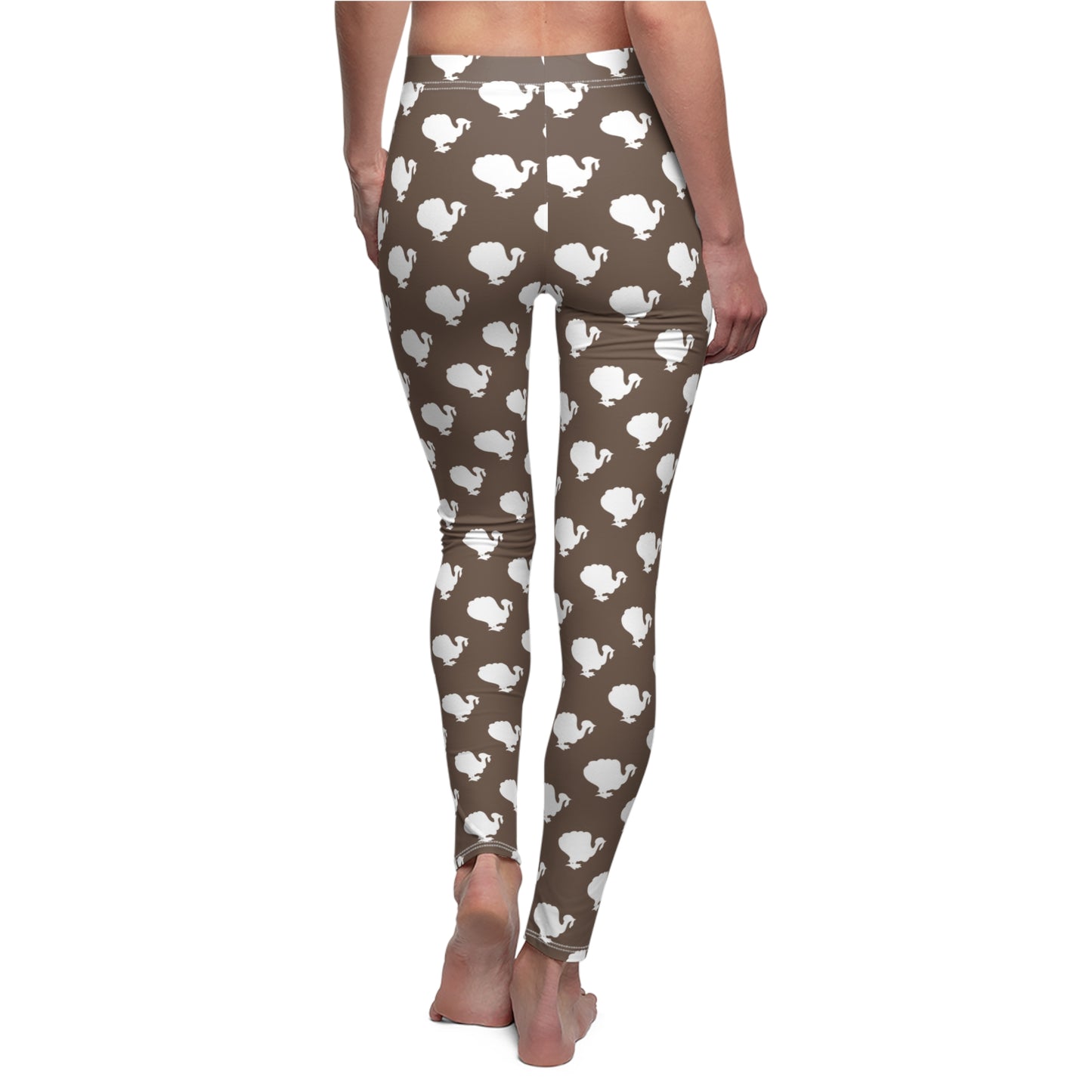 Thanksgiving Brown Turkey Womens Leggings - Saiko Studio