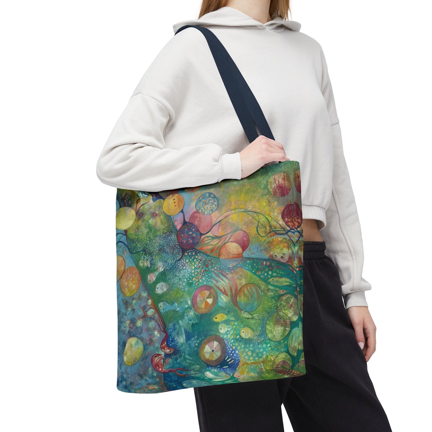 Secret Life of Colors Canvas Art Tote Bag - Leslie Karpinski