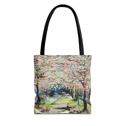 Path in Reynolda Gardens Art Tote Bag - Leslie Karpinski