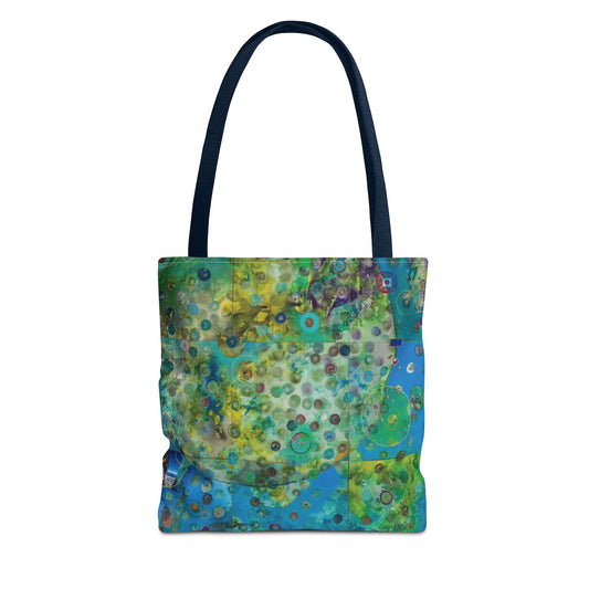 Earth Art Canvas Shopping Tote Bag - Leslie Karpinski