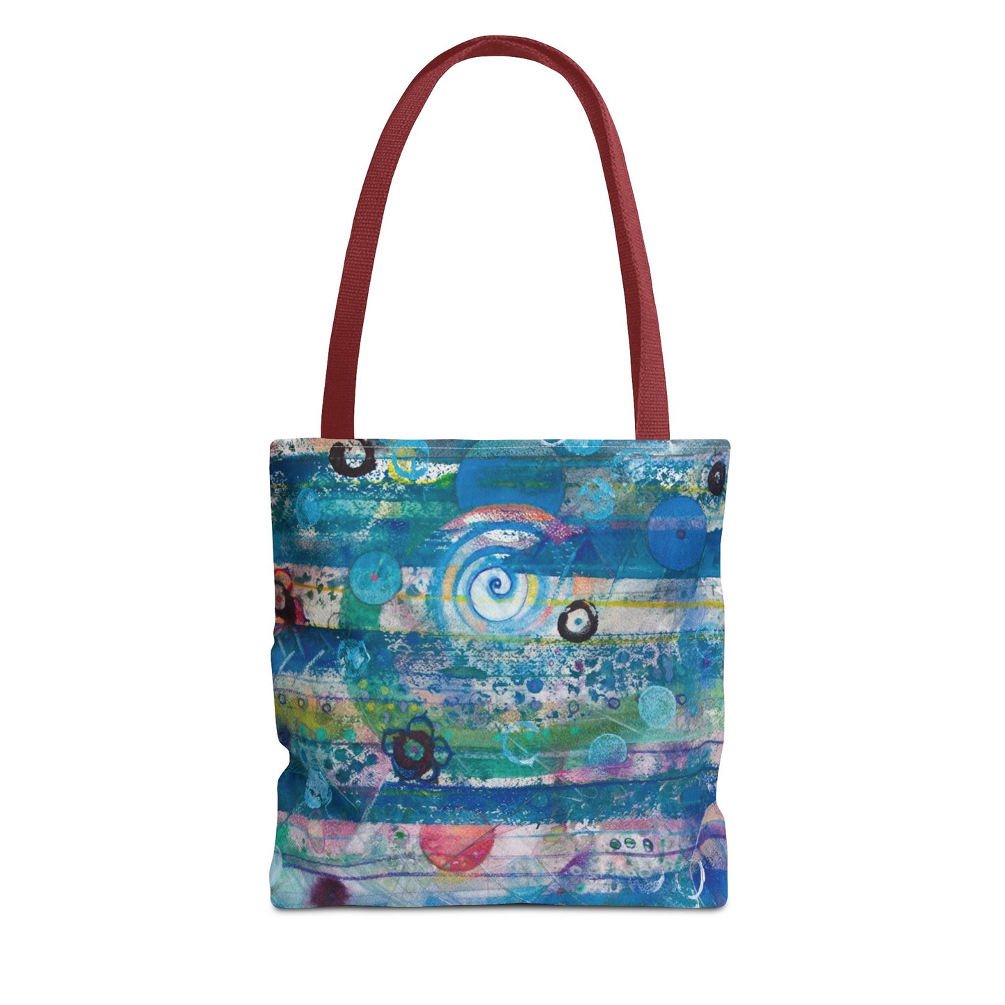 Celestial Sky Abstract Art Canvas Tote Bag - Leslie Karpinski