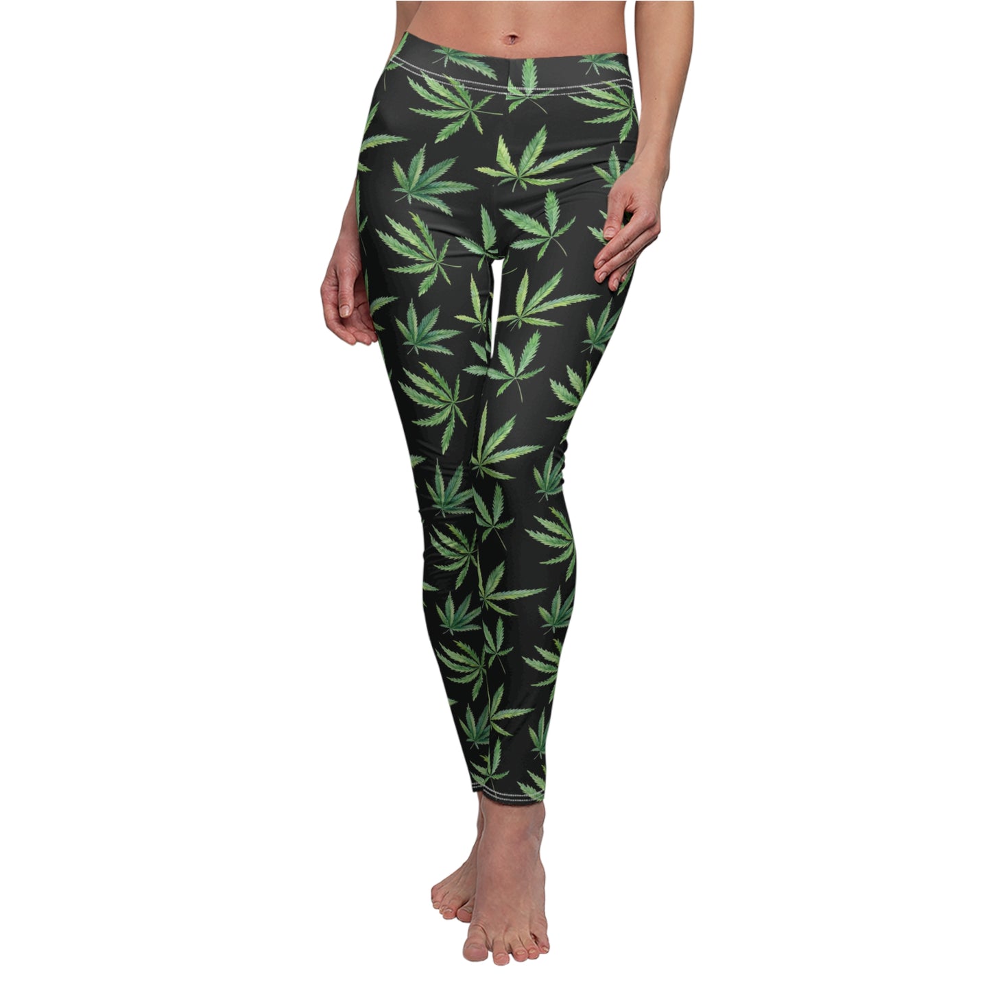 Marijuana Pot Leaf Women Leggings Yoga Pants - Saiko Studio
