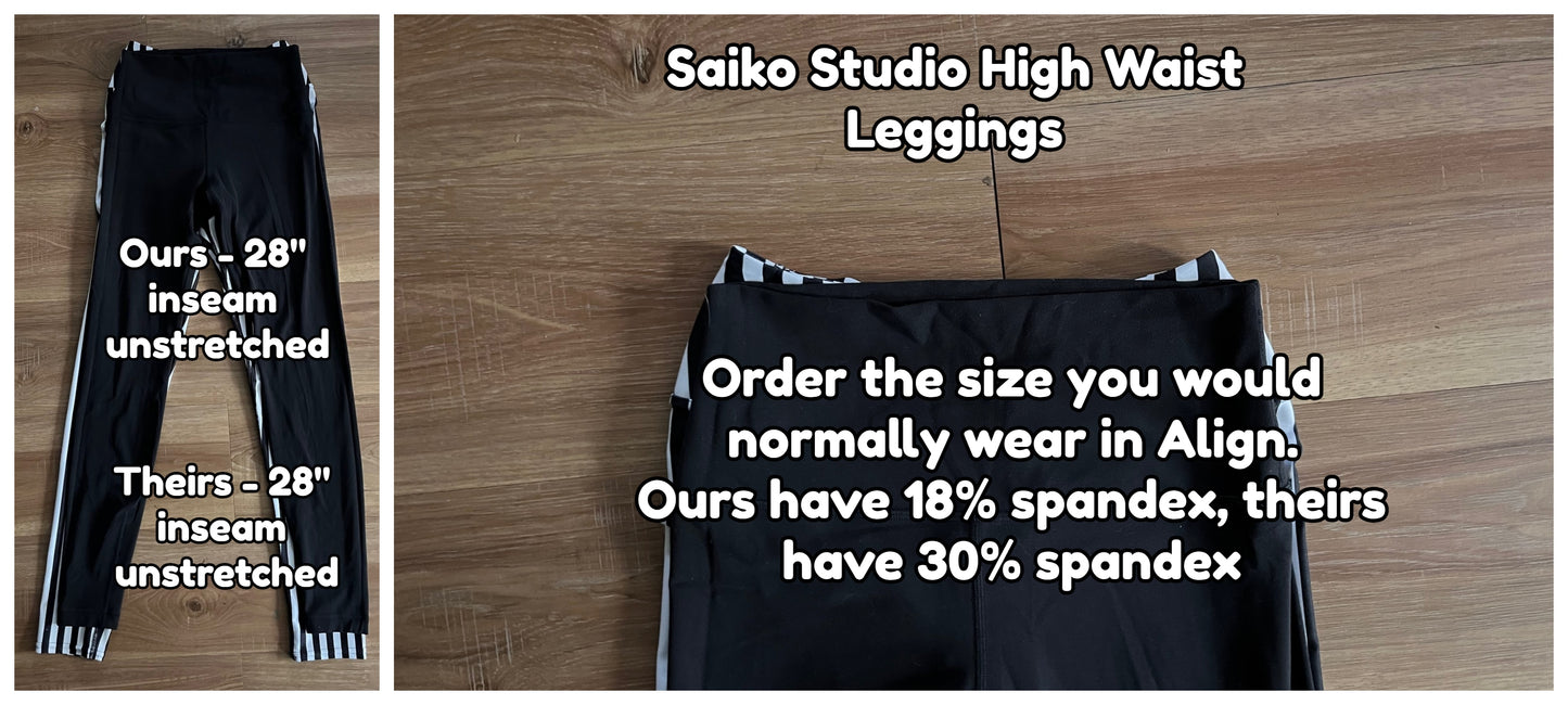 Custom High Waist Womens Leggings Stretch Yoga Pants - Saiko Studio