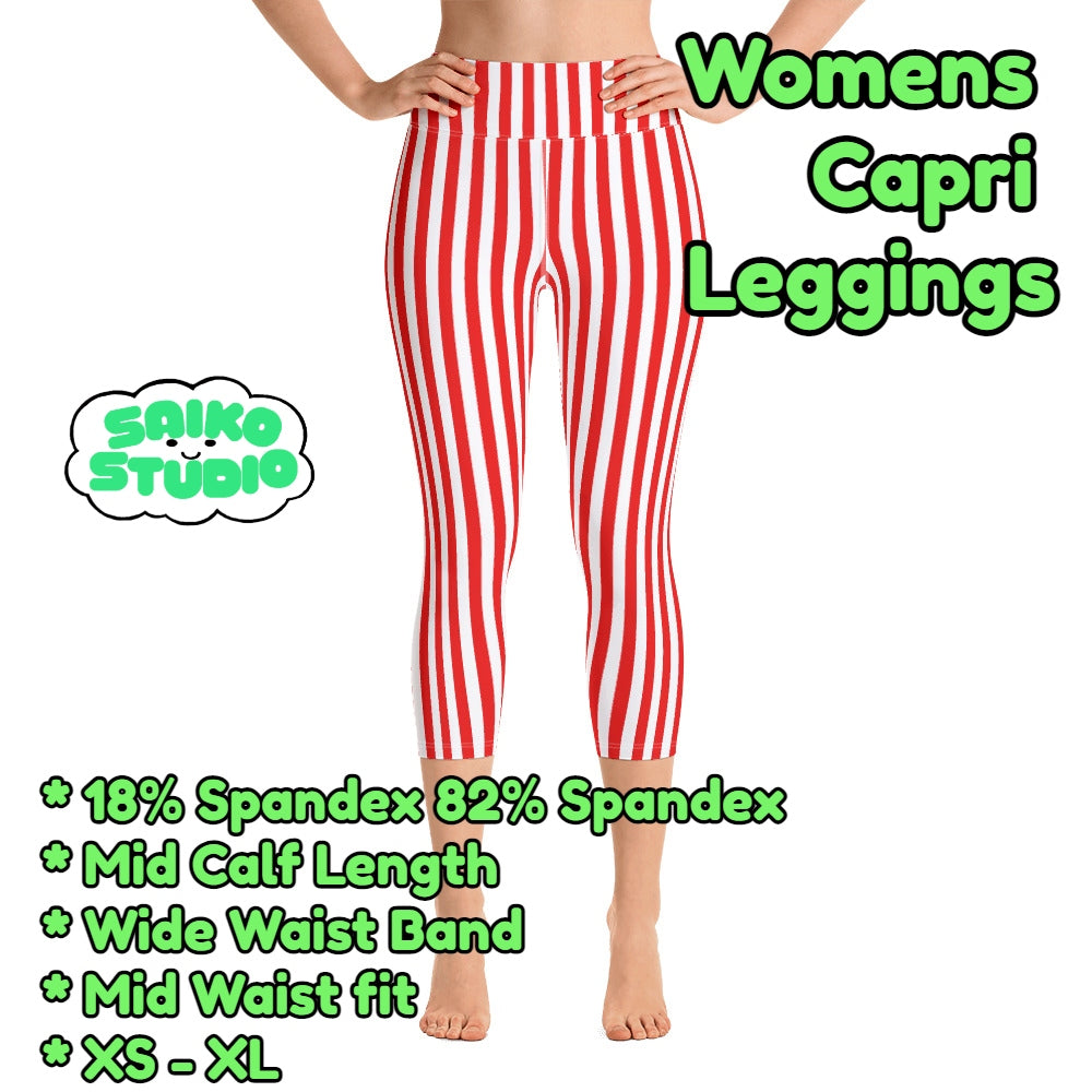 Custom Womens Capri Leggings Yoga Pants - Saiko Studio